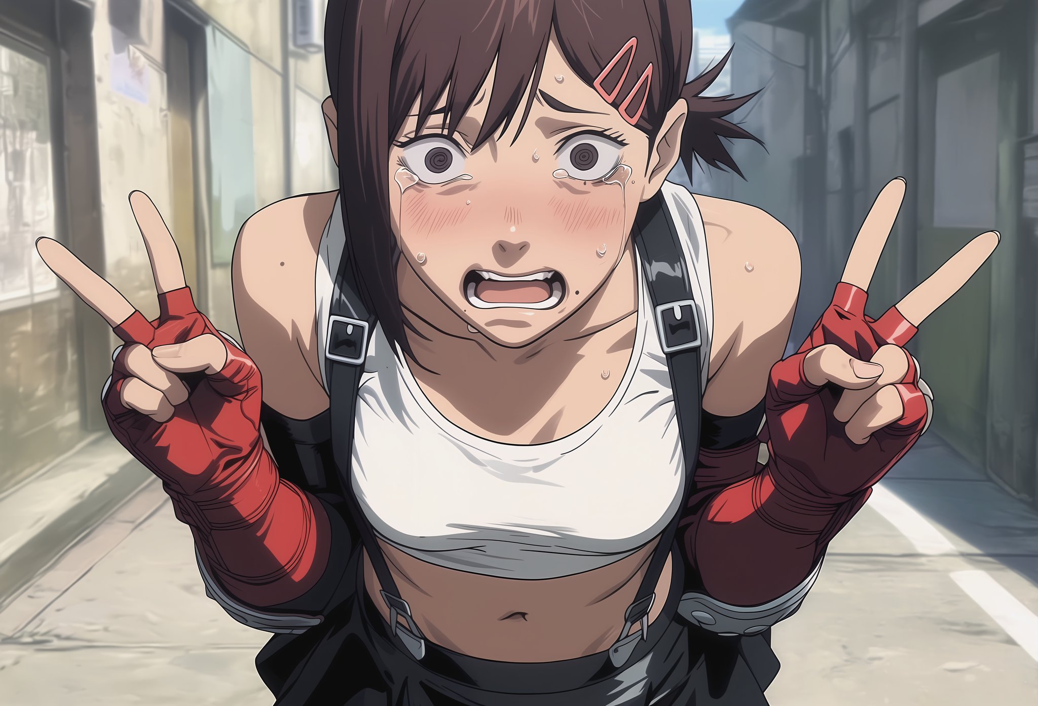 Kobeni thought that cosplaying as Tifa would boost her confidence... I'll let you be the judge! 🥴