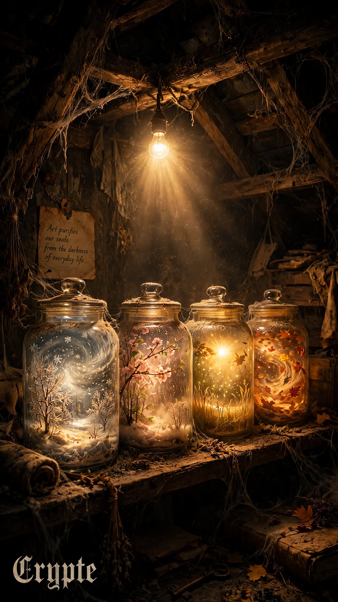 #dailyspark "an attic where the seasons are stored in jars"