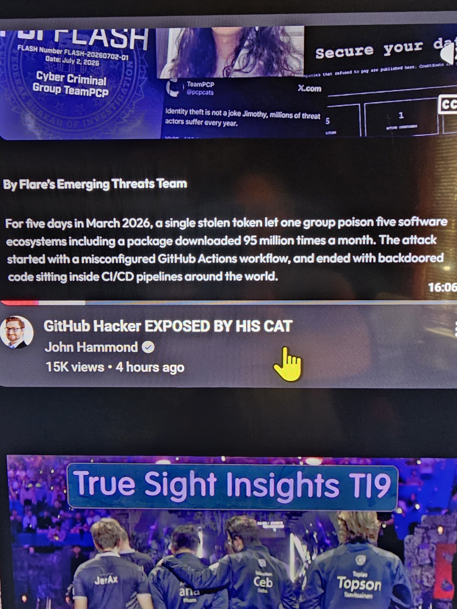 Cat scratch fever....