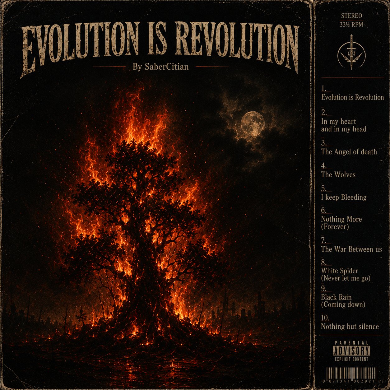 An album cover that I made for the first playlist that I made on Suno in the style of an album. This…