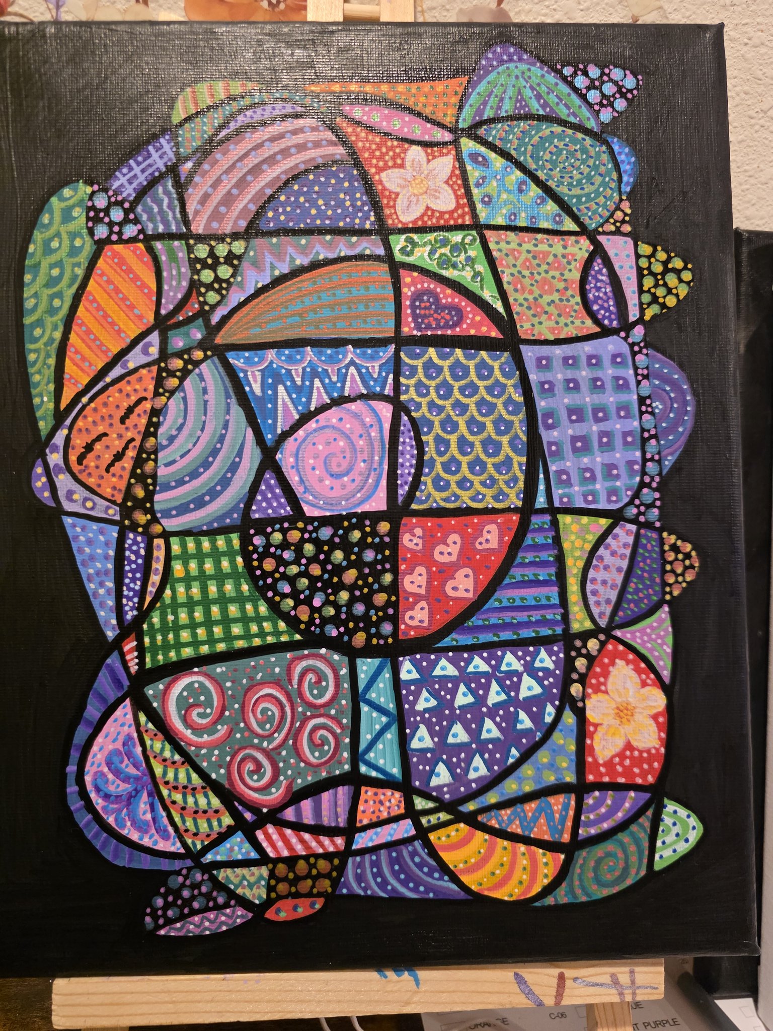 This week I have been working on what I call a doodle painting. I thought it would be fun to see wha…