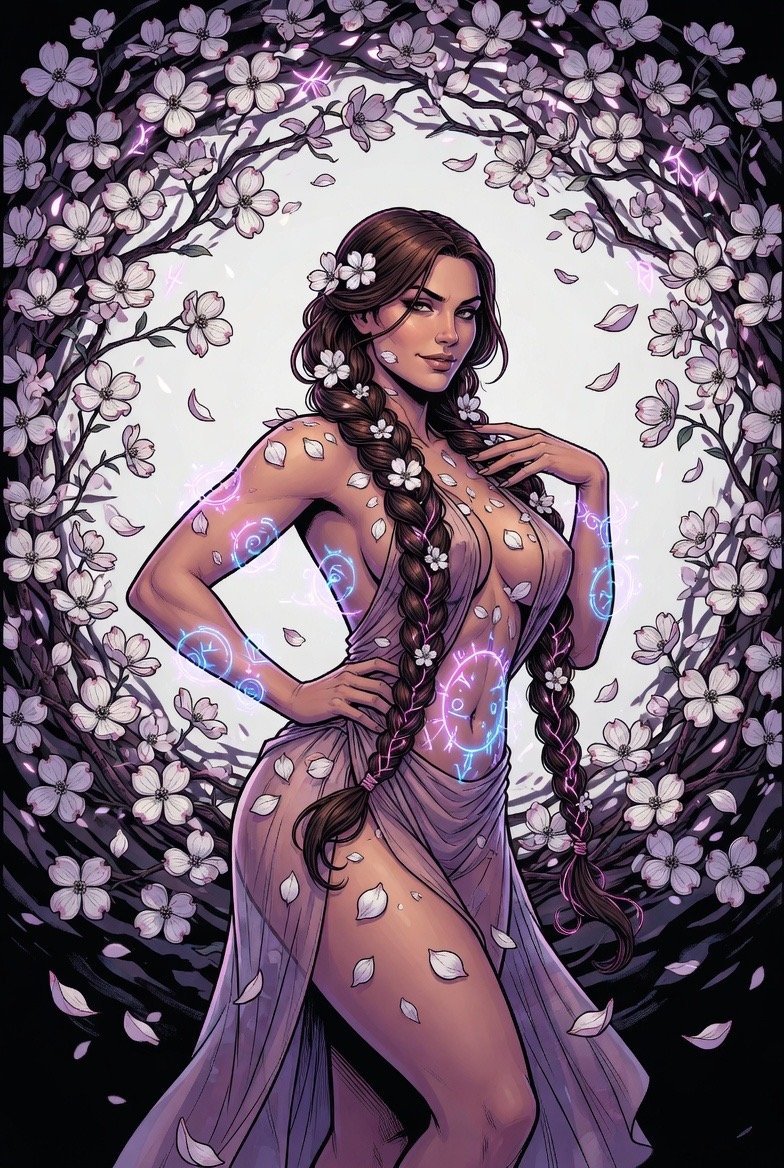 #AllThingsSpring April Challenge #aiartcommunity All Welcome to Join Day 10 Equinox Priestess #Goodn…