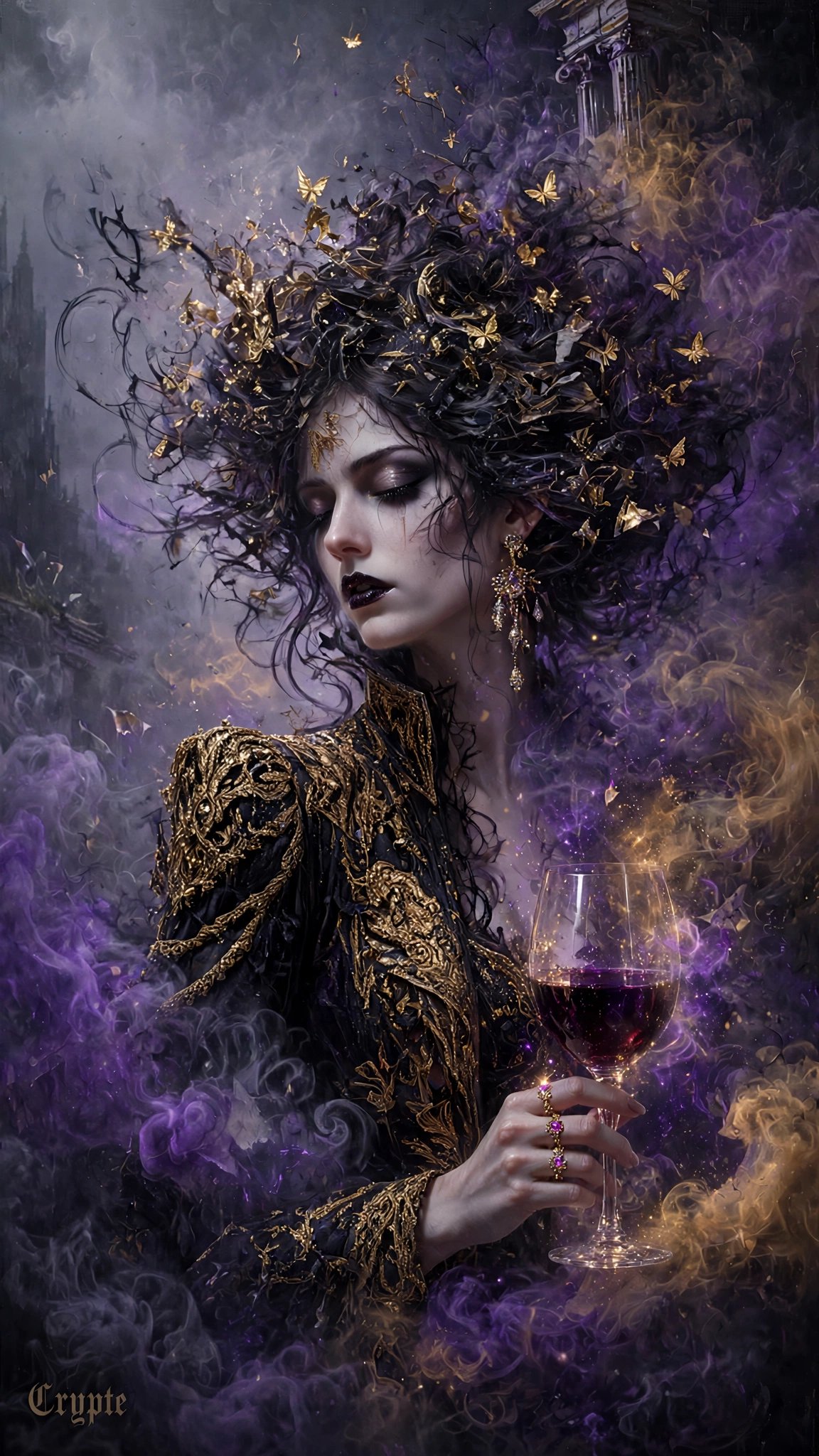 #BeautifulChaos "A wine of purple, ash of gold; its silence is poison."☠️ A ta santé,cher ami Gentle…