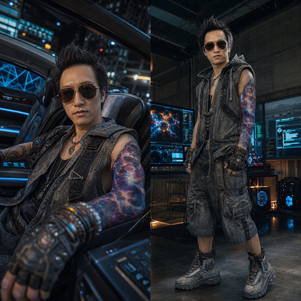 Tinkering a new look and 3d printed vest for my rap music vi…