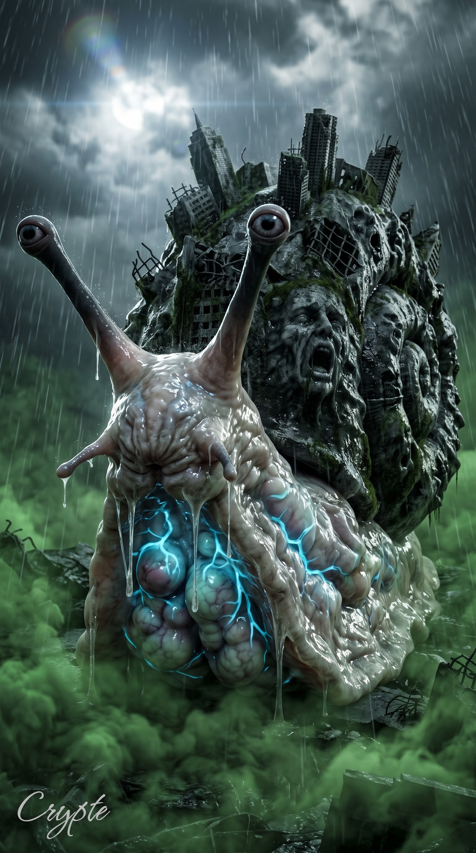 #dailyspark "a snail carrying the last city"🐌😱