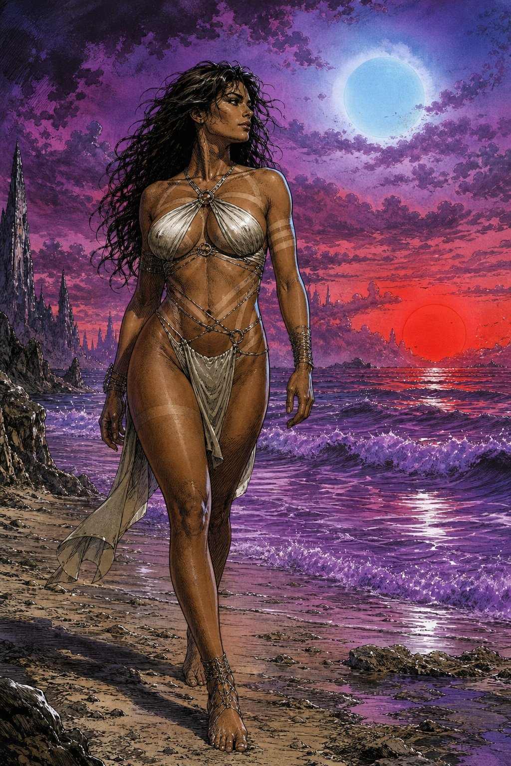 A walk along the beach.