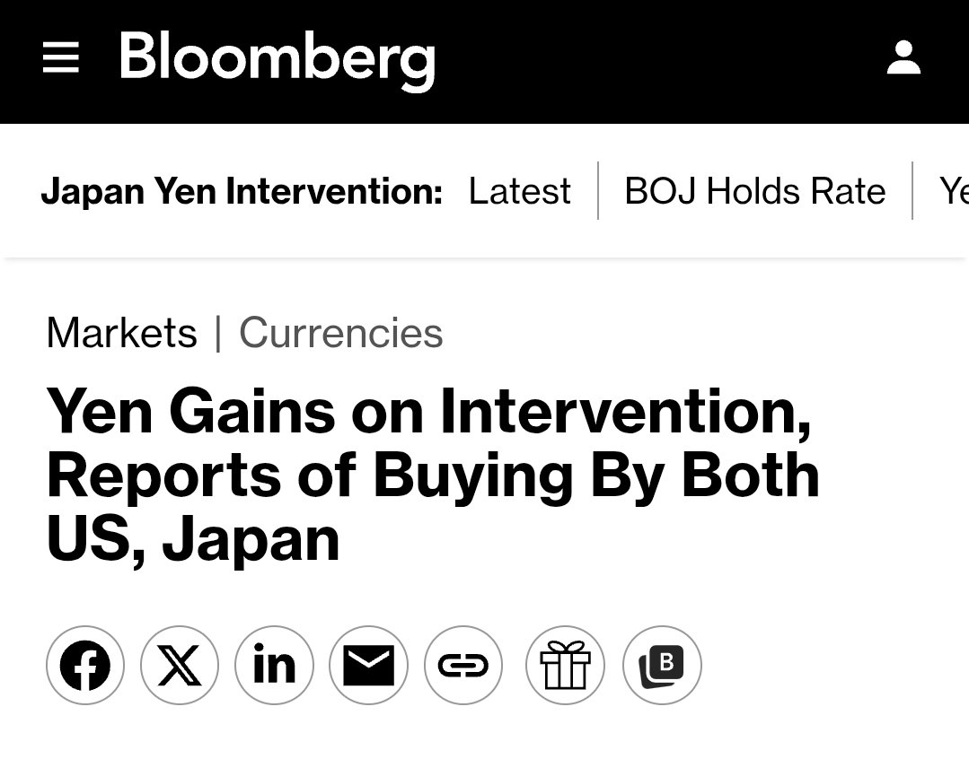 Watch the Yen closely. If this continues it could cause a ne…