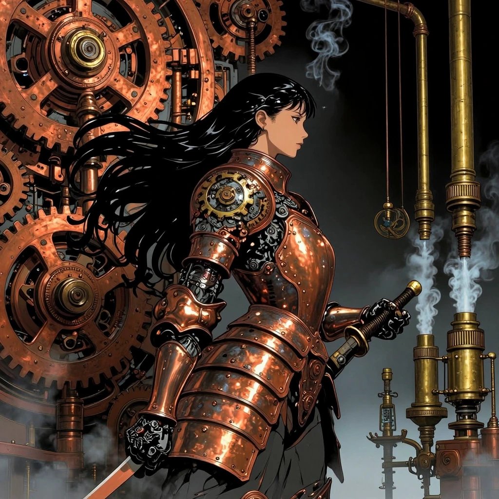 #SepJedAI26 Day 1 Steampunk Samurai / Copper / Clockwork