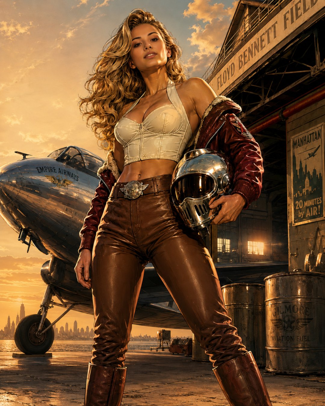 1930s Sci-Fi Rocketeer Inspired Heroine
