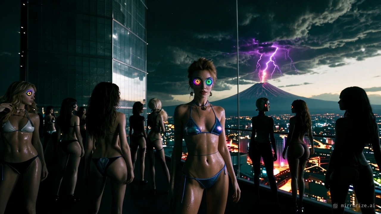 Tokyo Android Bikini Club, 2041 A.D. [#EventHorizon via @Mirrorize 🪞]