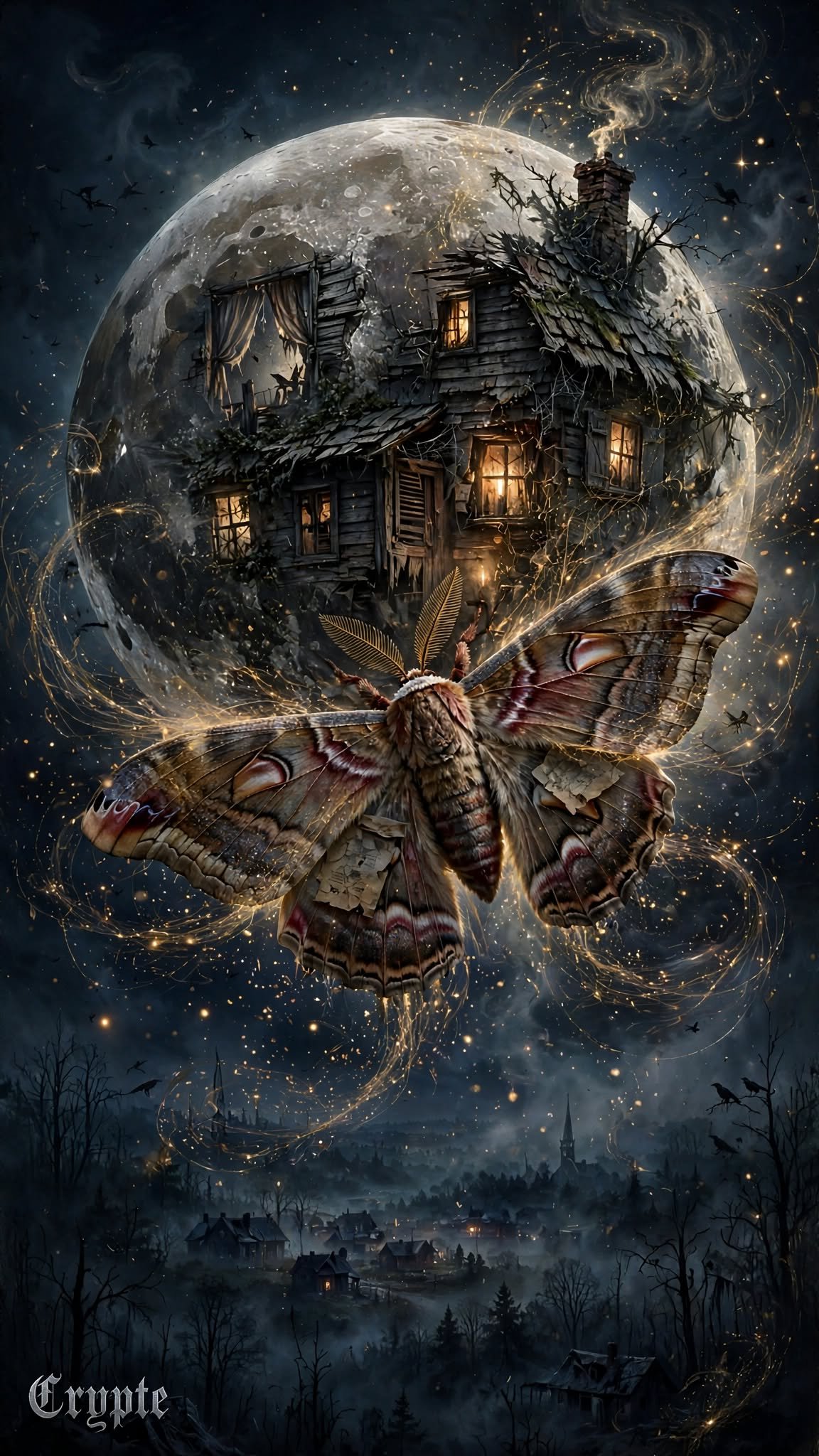 #dailyspark “a moth that mistook the moon for home”🌕
