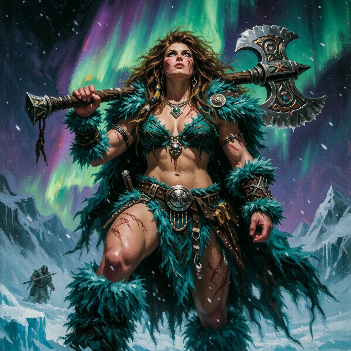 #AugJedAi26 Barbarian / Teal / Aurora