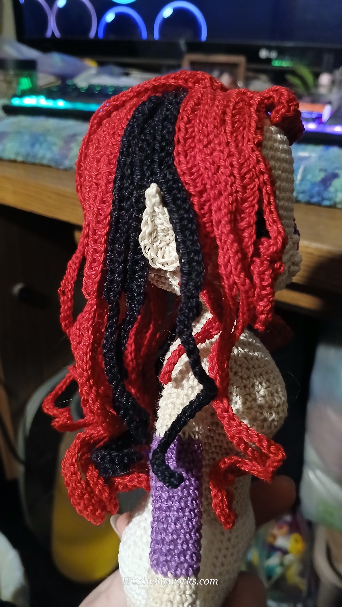 Day 4... She is no longer bald. Her hair is actually attached already. I often save it for last beca…