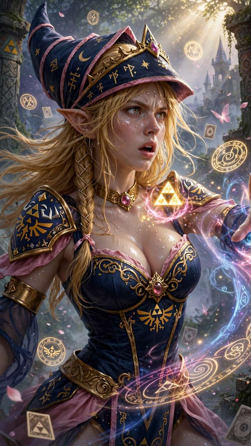 Another Hybrid Character - Princess Zelda and Dark Magician Girl