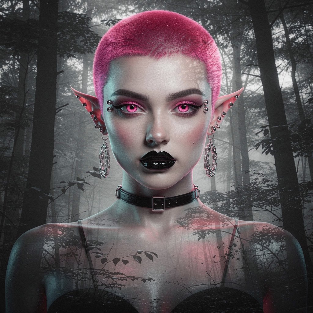 I made these with Ecosia. However it barely knows what a buzzcut is. So I did some ChatGPT editing.