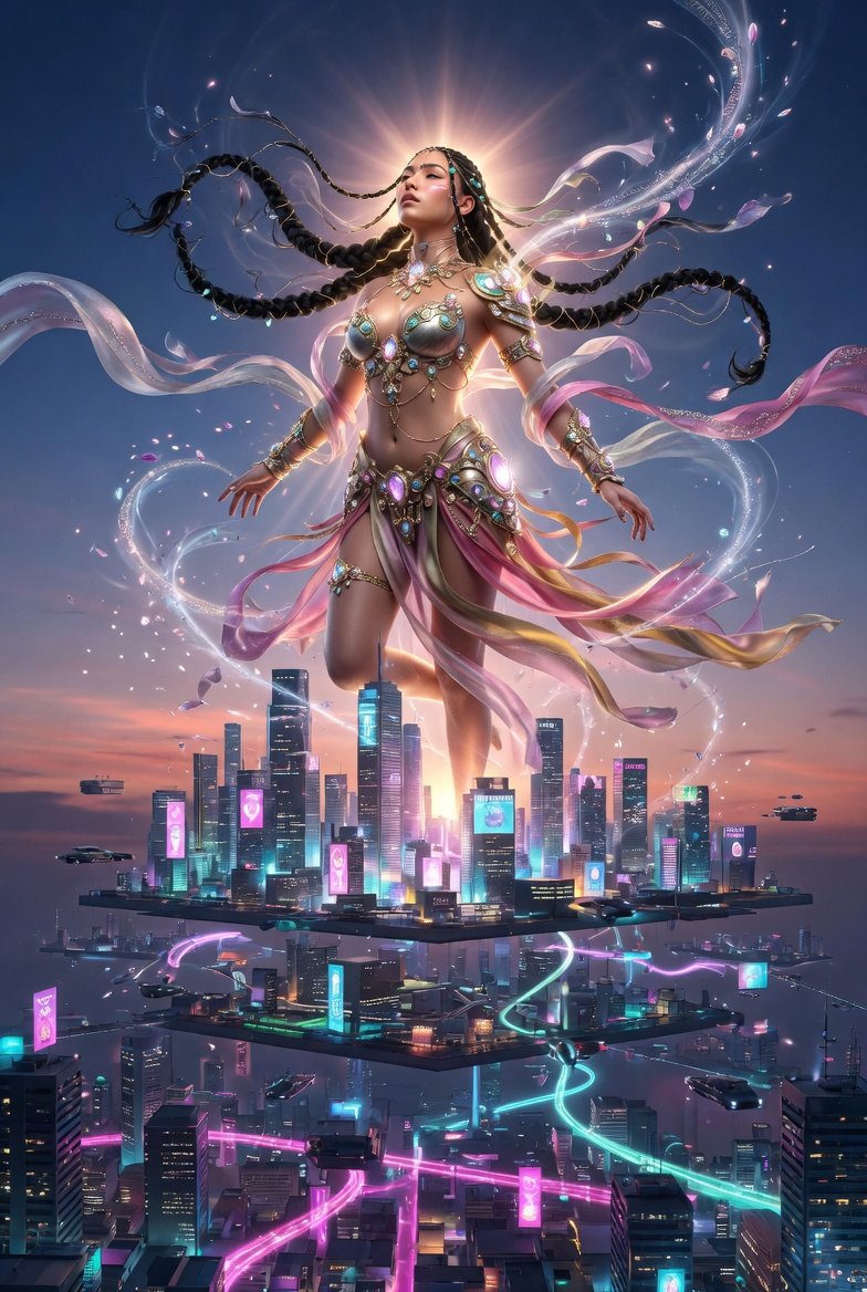 #AllThingsSpring April Challenge #aiartcommunity All Welcome to Join Day 24 Skyline Siren