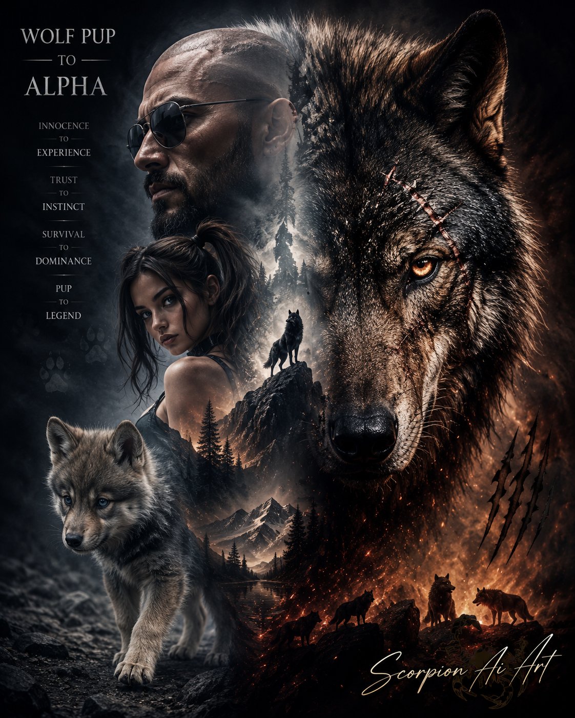 ~ May AI Art Challenge ~ #SeasonofFirstBreath A journey through birth, instinct, and wild spirit Hos…