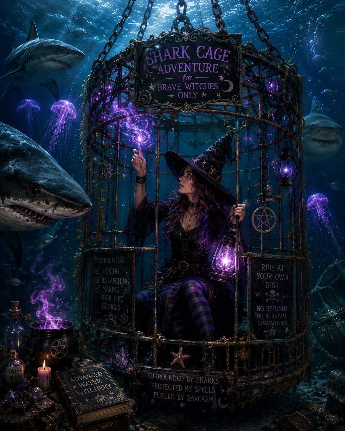 #SharkWeek Challenge — Hosted by the incredible @GuruScorpion Day 6:"Shark cage adventure "