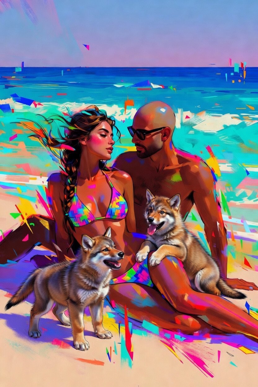 Abstract Art Bet you can’t tell that I am missing her 🥰🫠