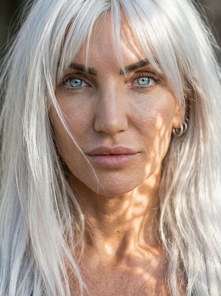 Light grazing my skin. Silver hiding, blue watching.