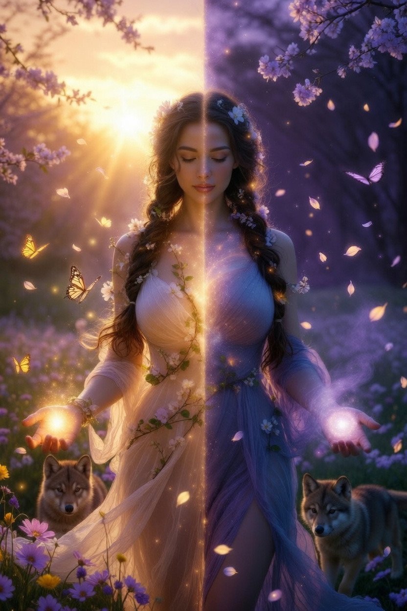 #mythsandlegends #aiart #aiartcommunity All welcome to join Day 20 🌸⚖️ Spring Equinox Goddess
