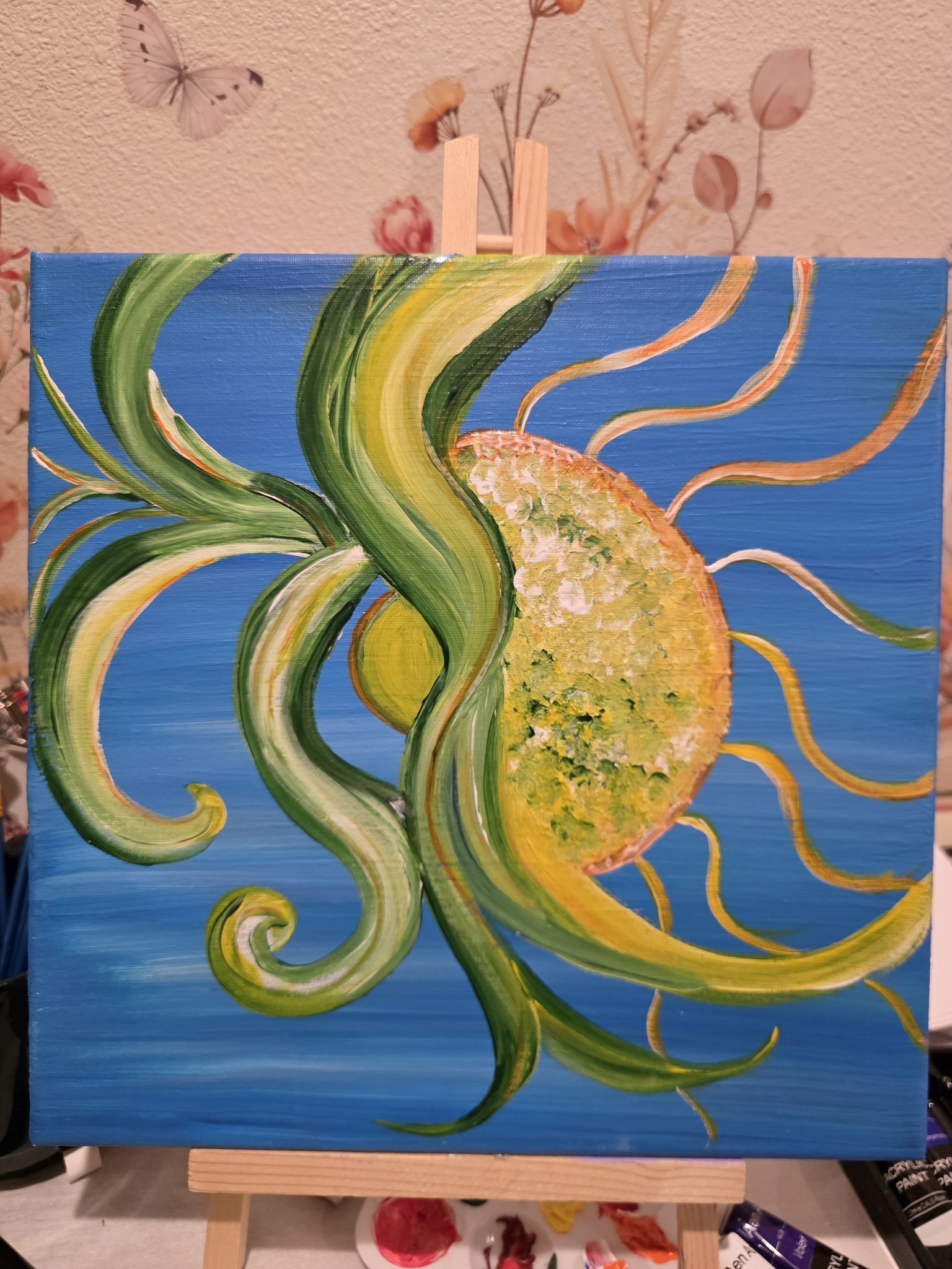 This is an original painting I did years ago. I decided to put it in chatgpt with some prompts to ma…