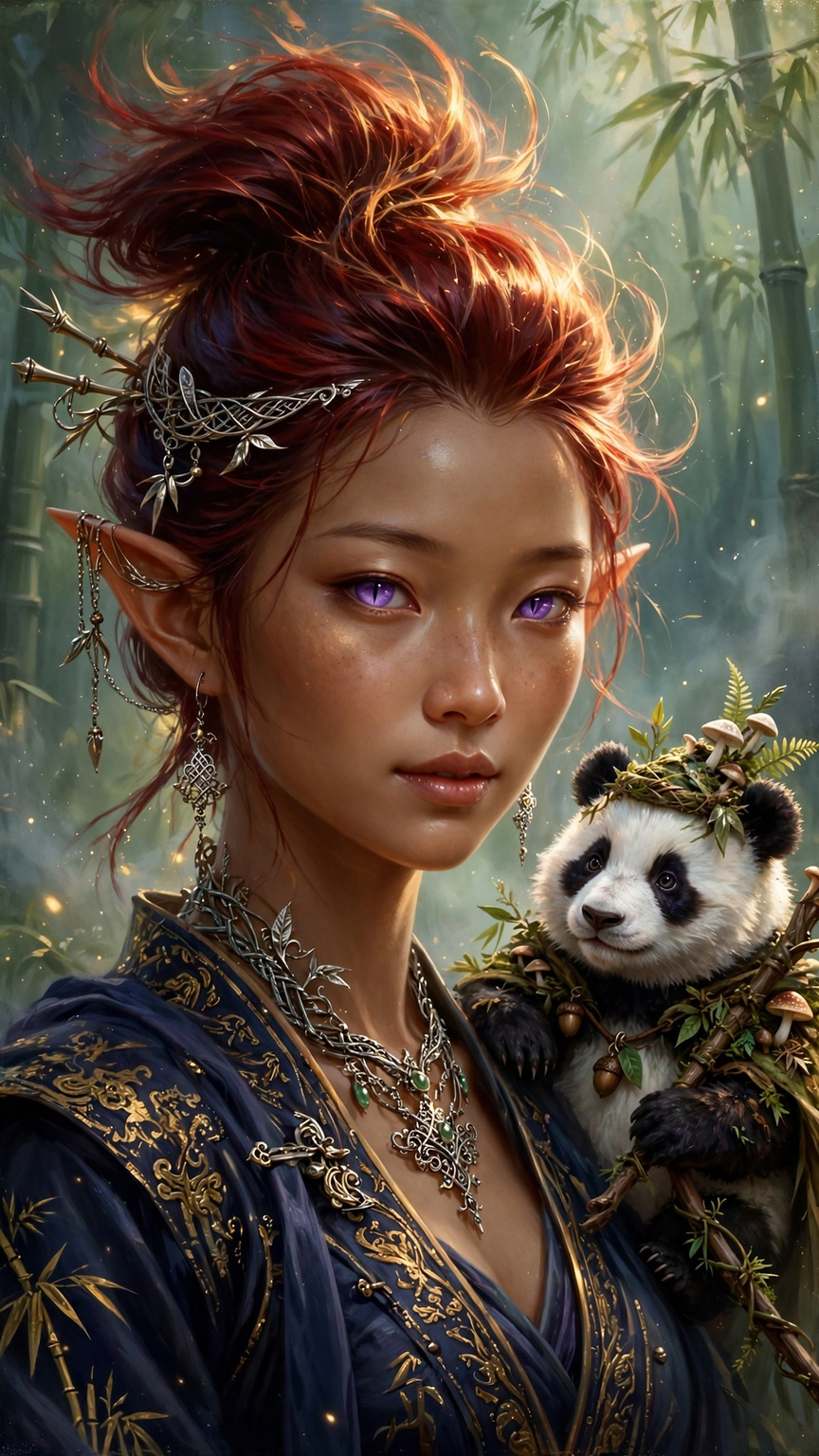 Jade Kingdom Druid and her Panda companion