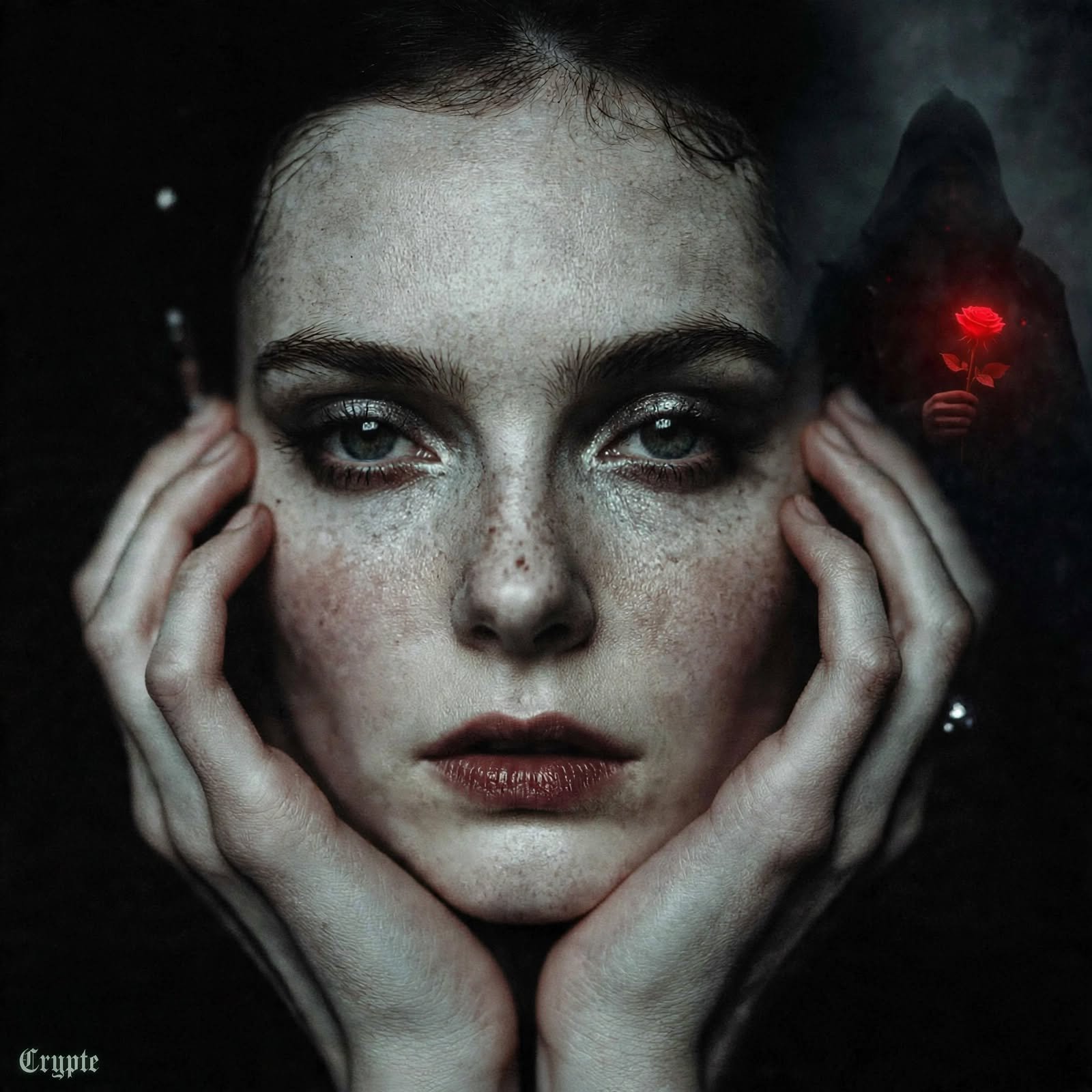 Love hasn’t gone away. It’s just tucked itself away in a dark corner, holding a rose that bleeds lig…