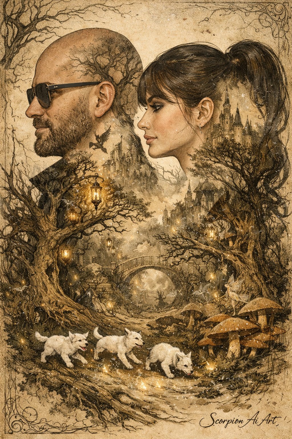 #AI2WChallengeRound2 by @cyberpopdreams Day 9 – Arthur Rackham Style