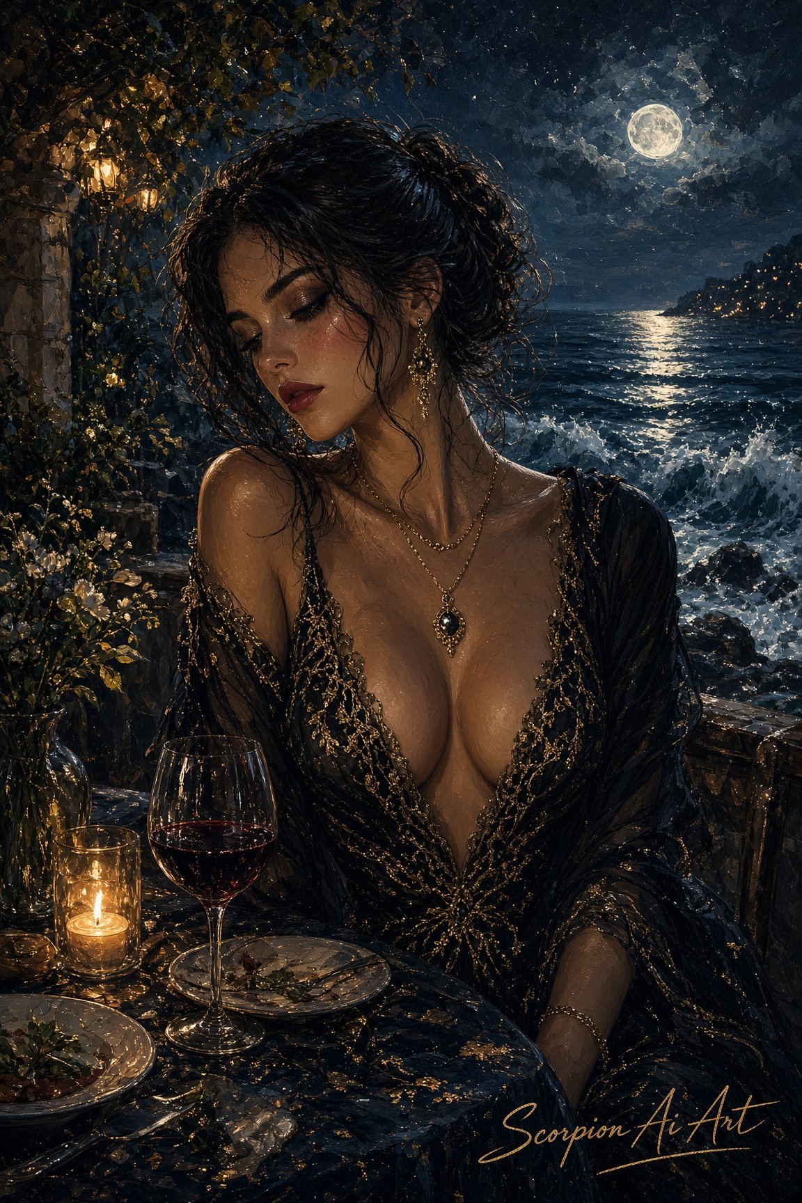 #AugustSummerVibes2026 #BeautifulChaos Day 17 - Elegant outfit Seaside dinner