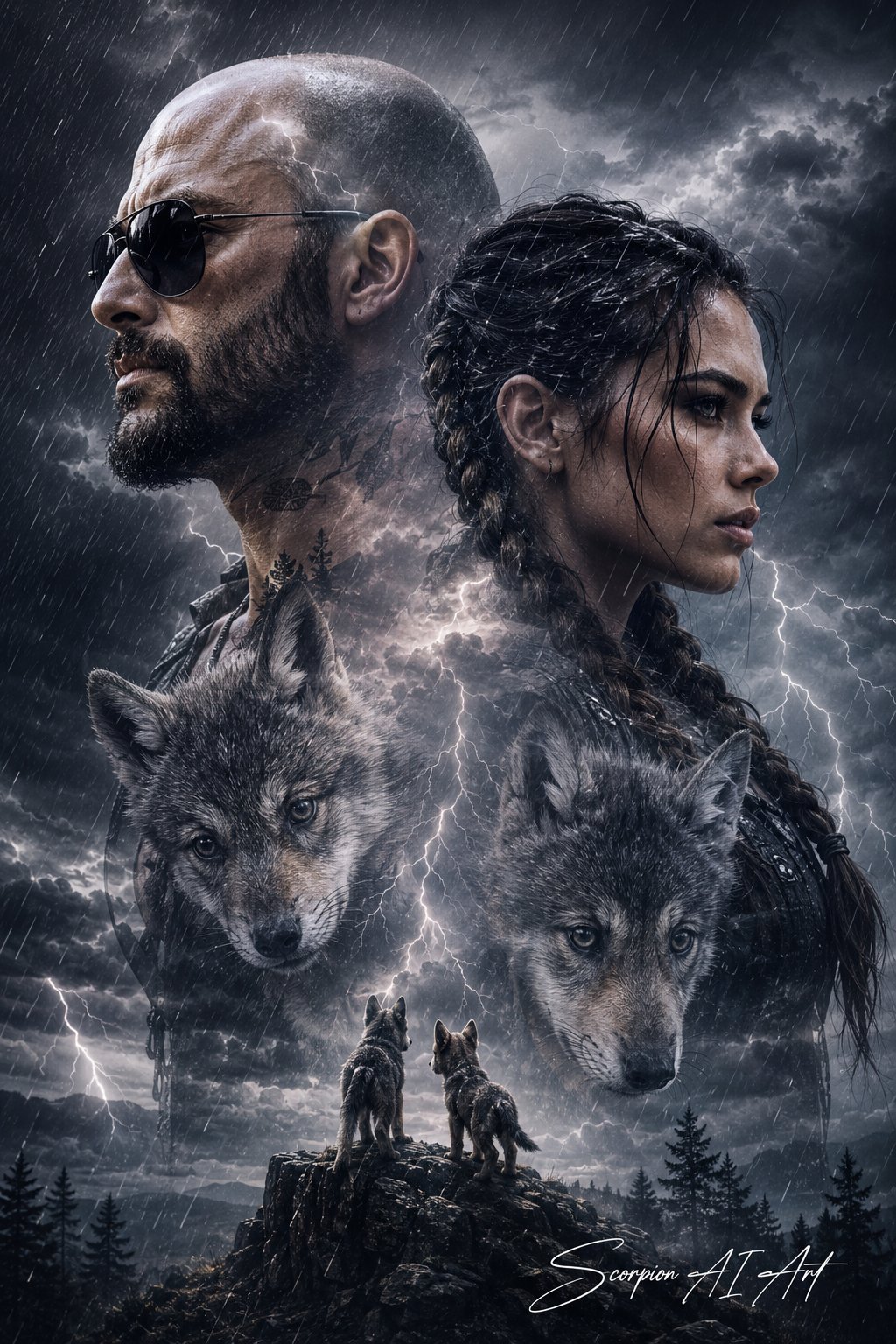 #ThunderstormThursday She comes in like a storm— dark sky on her shoulders, lightning braided throug…