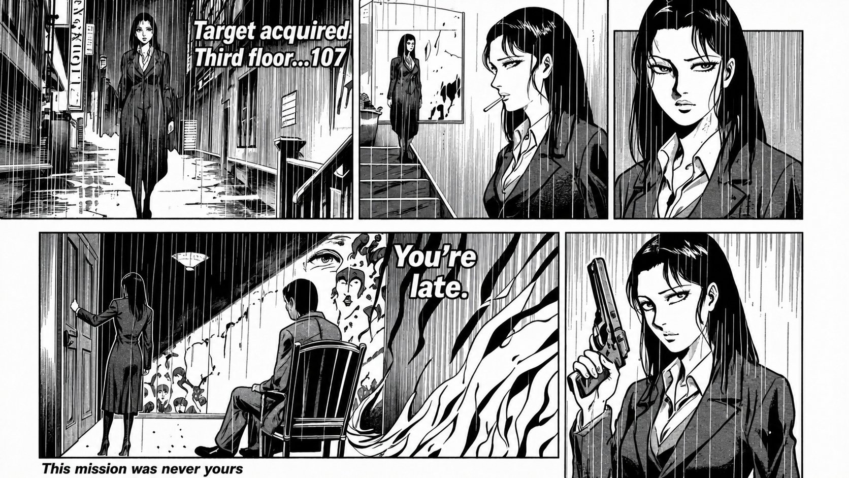 Test 02 Model - Manga X GPT Image 2 #manga #gptimagetwo #art #comics #horror #noir @Mirrorize