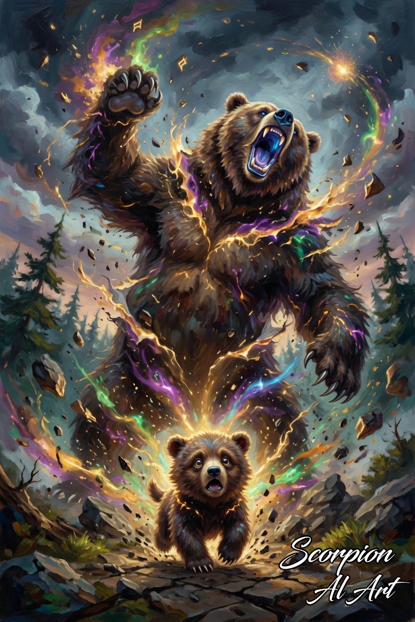 ~ May AI Art Challenge ~ #SeasonofFirstBreath A journey through birth, instinct, and wild spirit Hos…