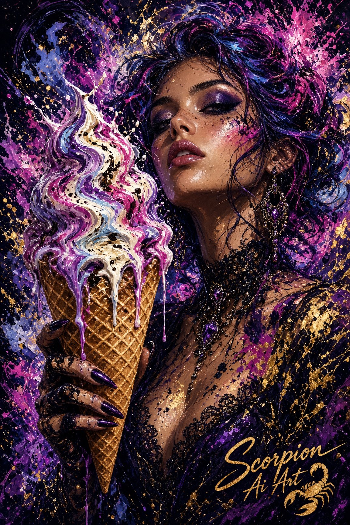 Favorite Ice Cream 🍦 #synthart #beautifulchaos You were my favorite ice cream you melted my heart
