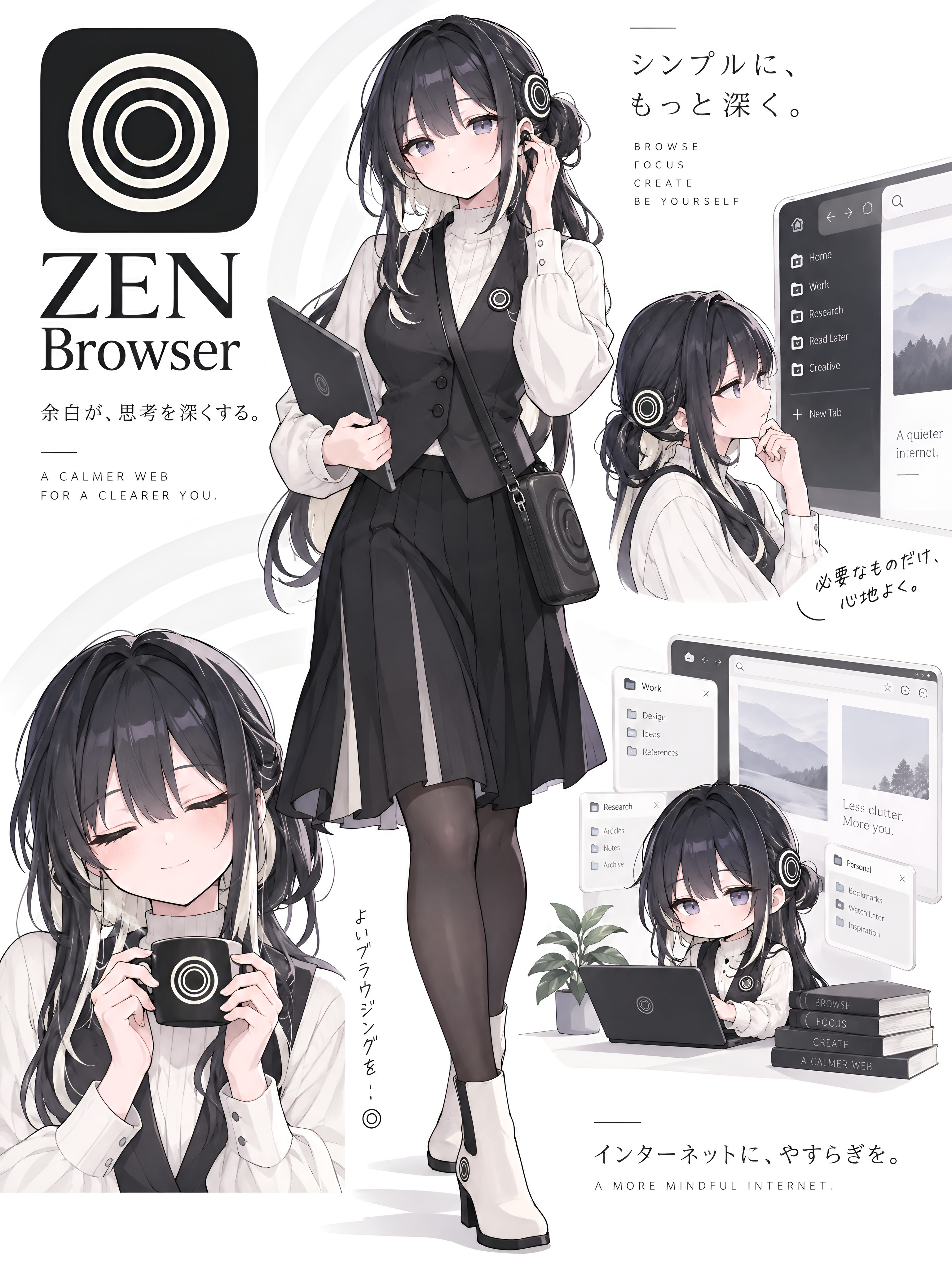 Zen-Chan 🖤 #Browser #Anime #Human
