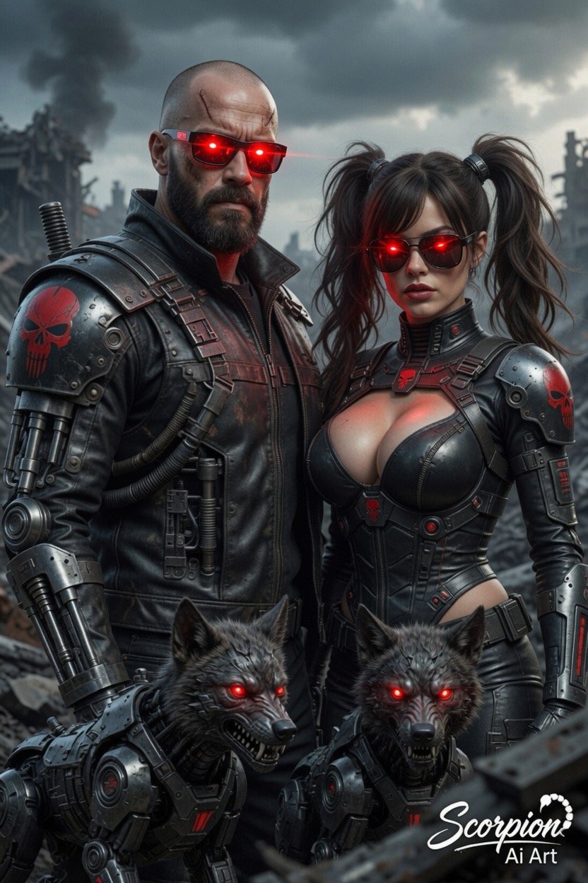 The Terminator Family “We’ll be back!!” With @gigisaiart247