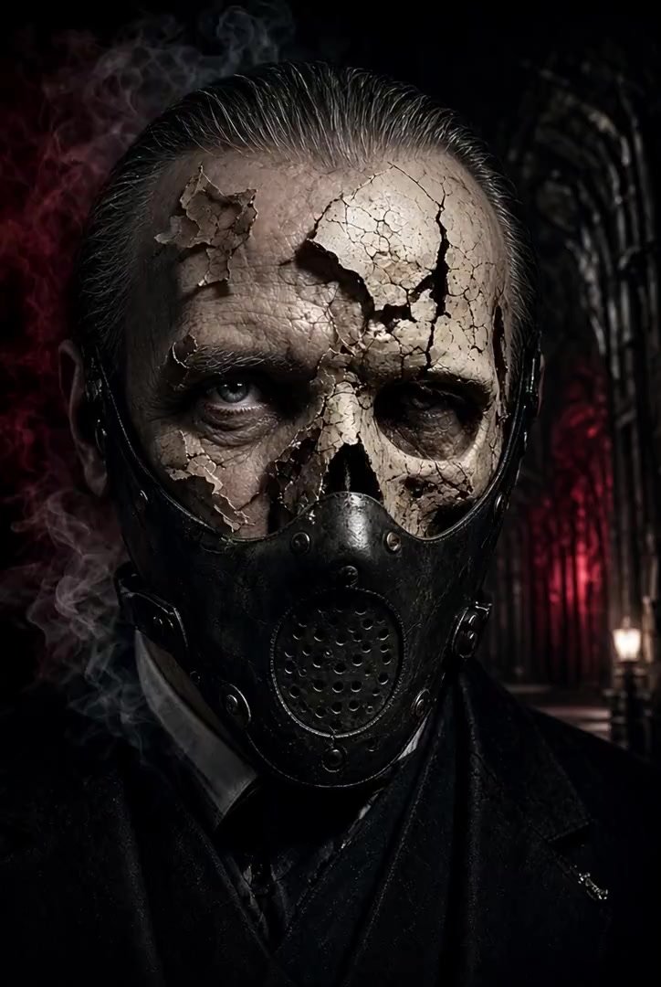 🍷 Day 7: Hannibal Lecter #SkullADay End the challenge with e…