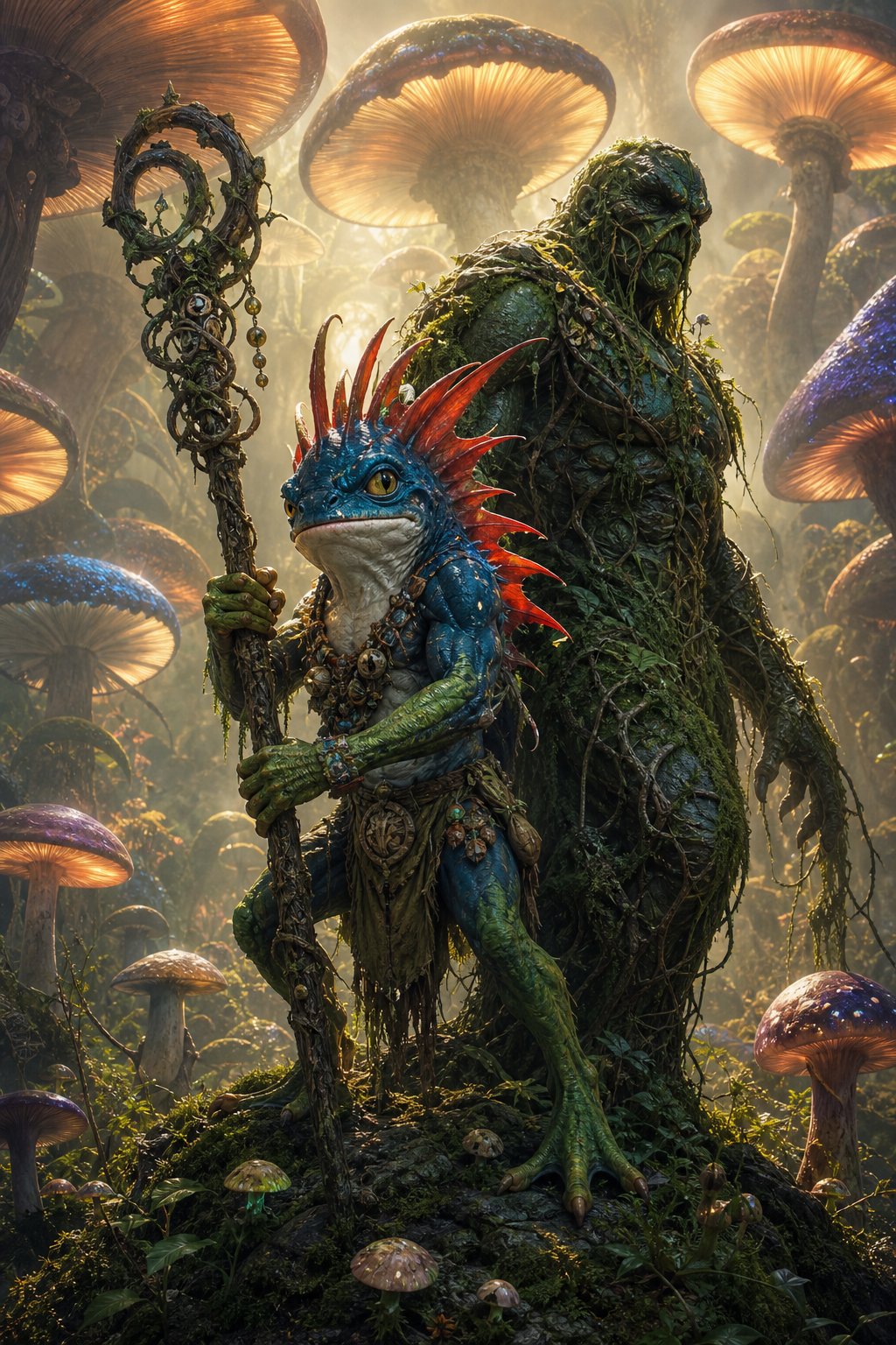 Swamp Thing and a Murlok Druid