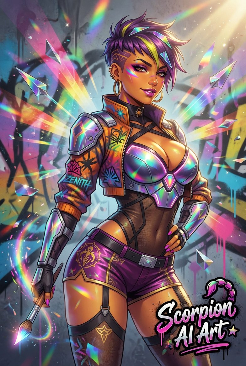 May 29 - Prismatic • Ray • Zenith #3wordchallenge #aiartcommunity