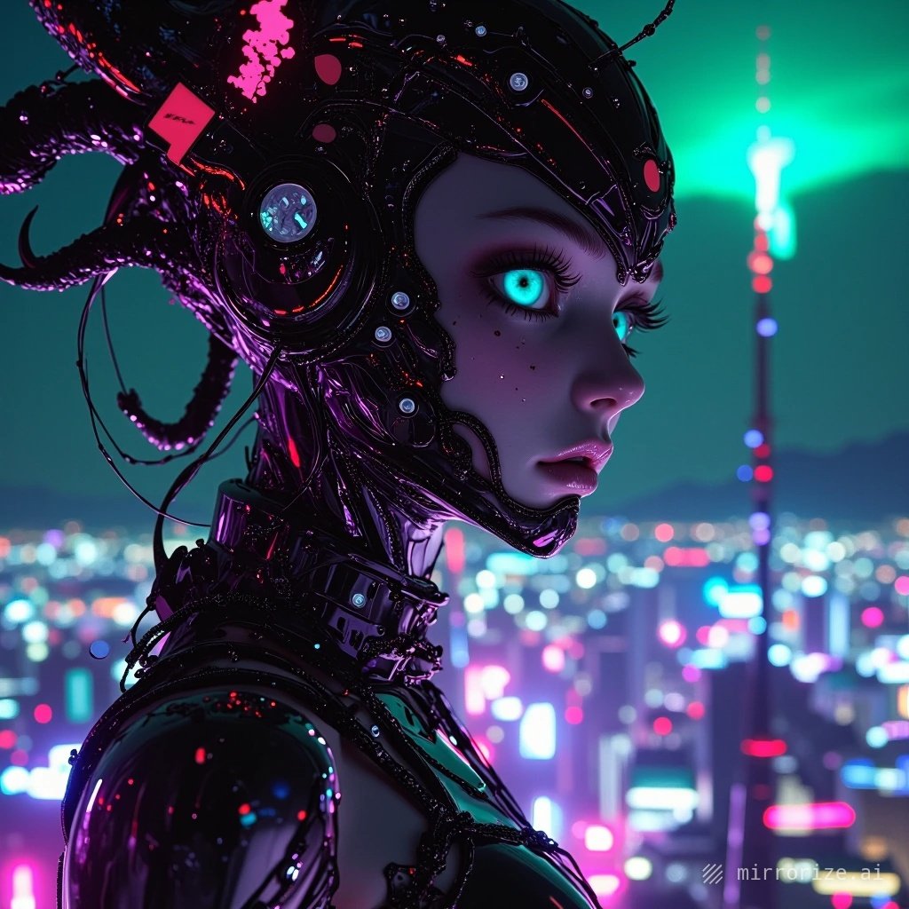 Neural maxxin'... ✨️🧠🤖👀🐈‍⬛ [#DarkMirror via @Mirrorize 🪞]