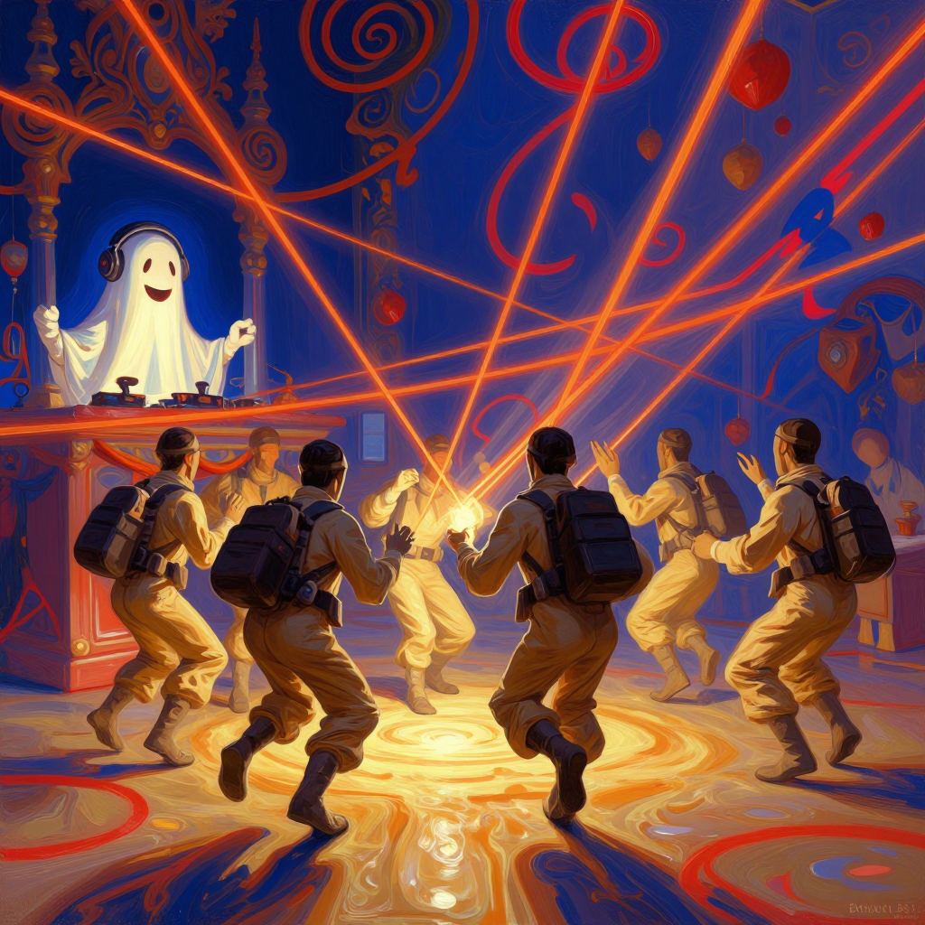Busting (some sick dance moves) makes me feel good! #SpookyTunesAI Day 2: Ghostbusters