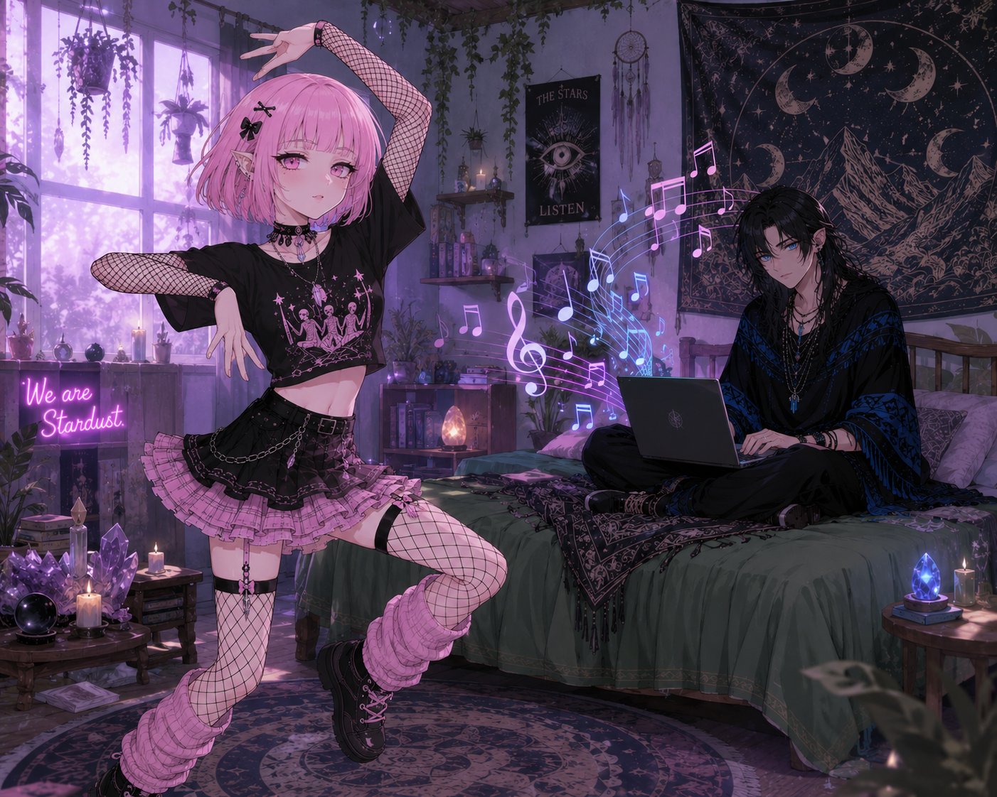 If you are looking for new music head to my irl dad's profile! He is a suno creator. @sabercitian