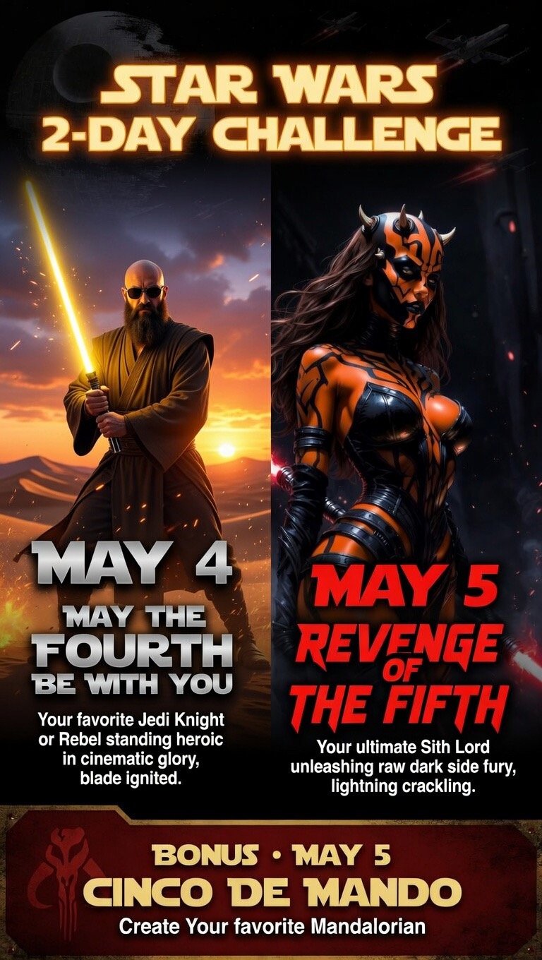 Special #2DayStarWarsChallenge 3 Challenges 2 Days Hosted by @GuruScorpion Comment, #QP, Retweet, Sh…