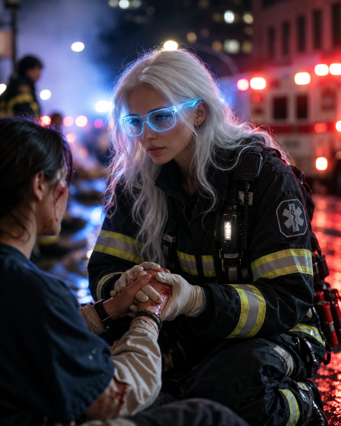 #FirstResponders | Days 3 + 4 The Hand That Helps (left) Eve…