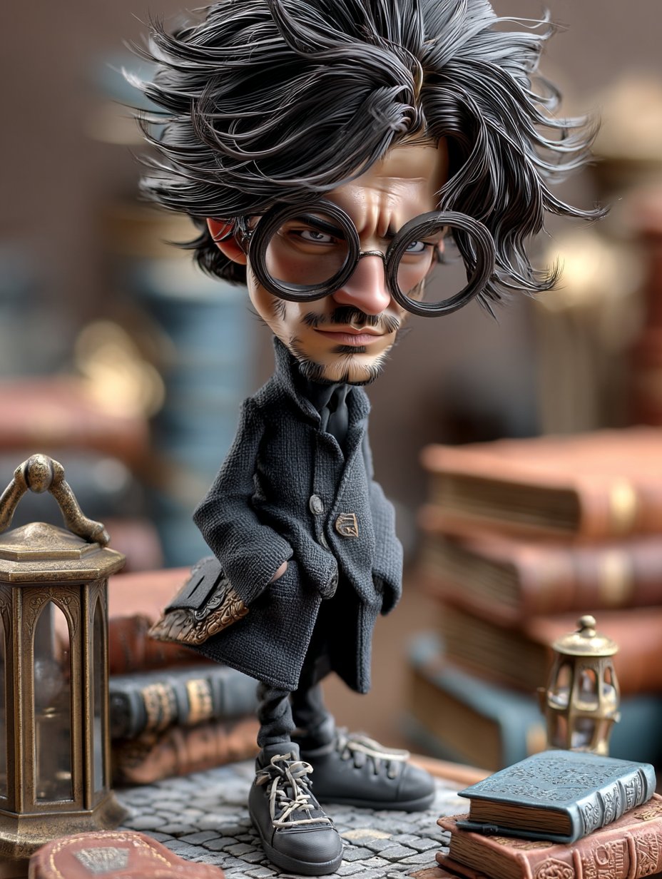 #AI2WchRound3 by @cyberpopdreams 01 – Style: Miniature Style Cartoon