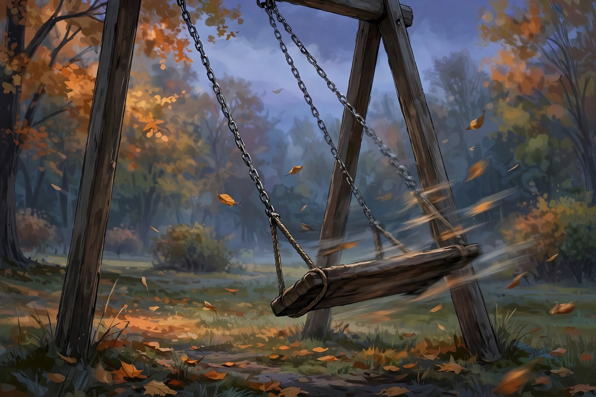 An Empty Swing Still Moving #dailyspark