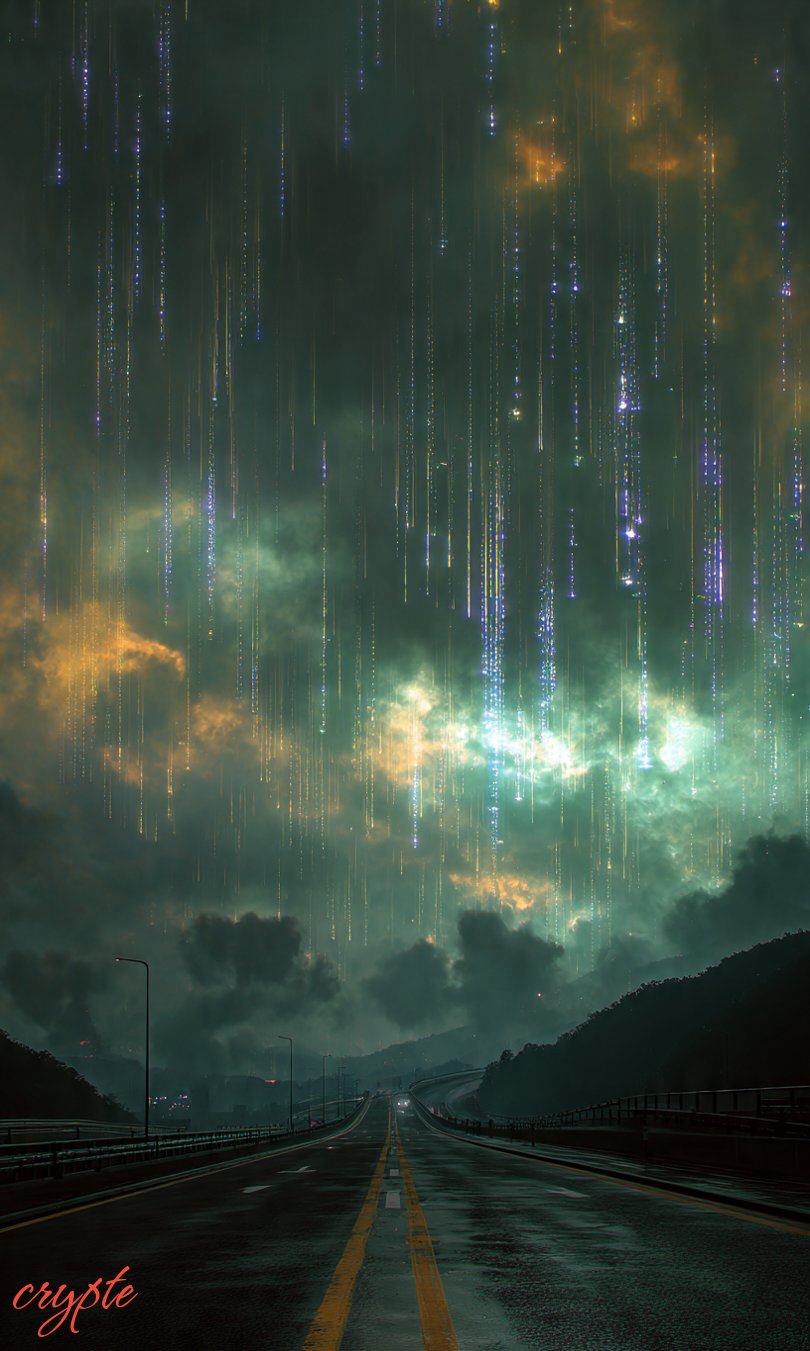 #dailyspark “Rain falling upward over an empty highway”