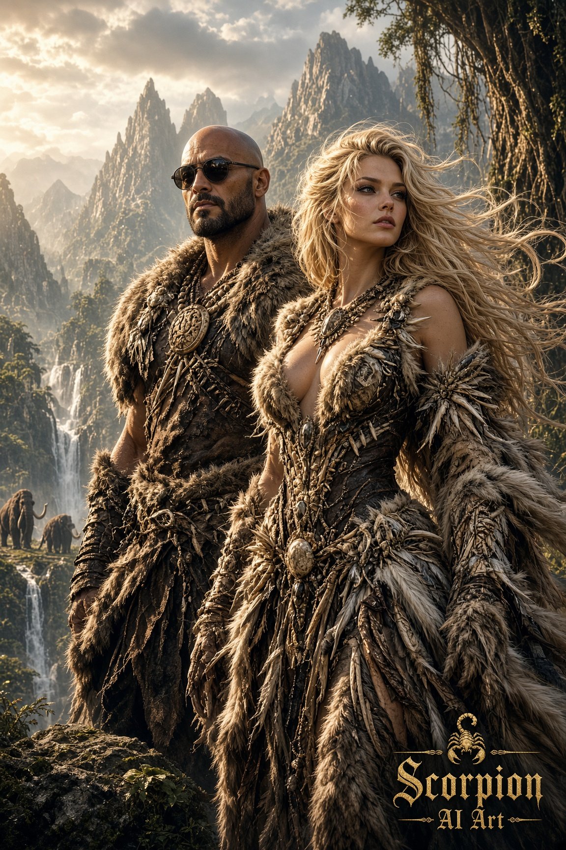 🪶 Day 2 – Stone Age Fashion • #AiStoneAge Hosted by @GuruScorpion Today we dress the Paleolithic wor…