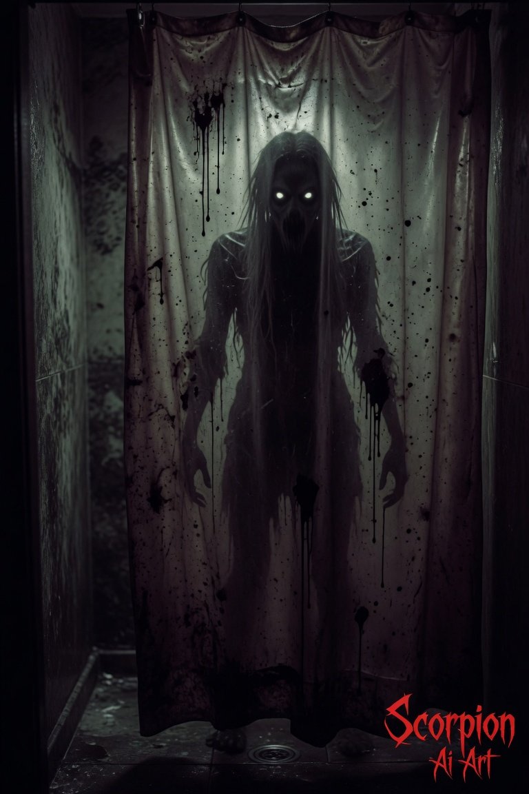 Behind the Shower Curtain Shower if you dare!