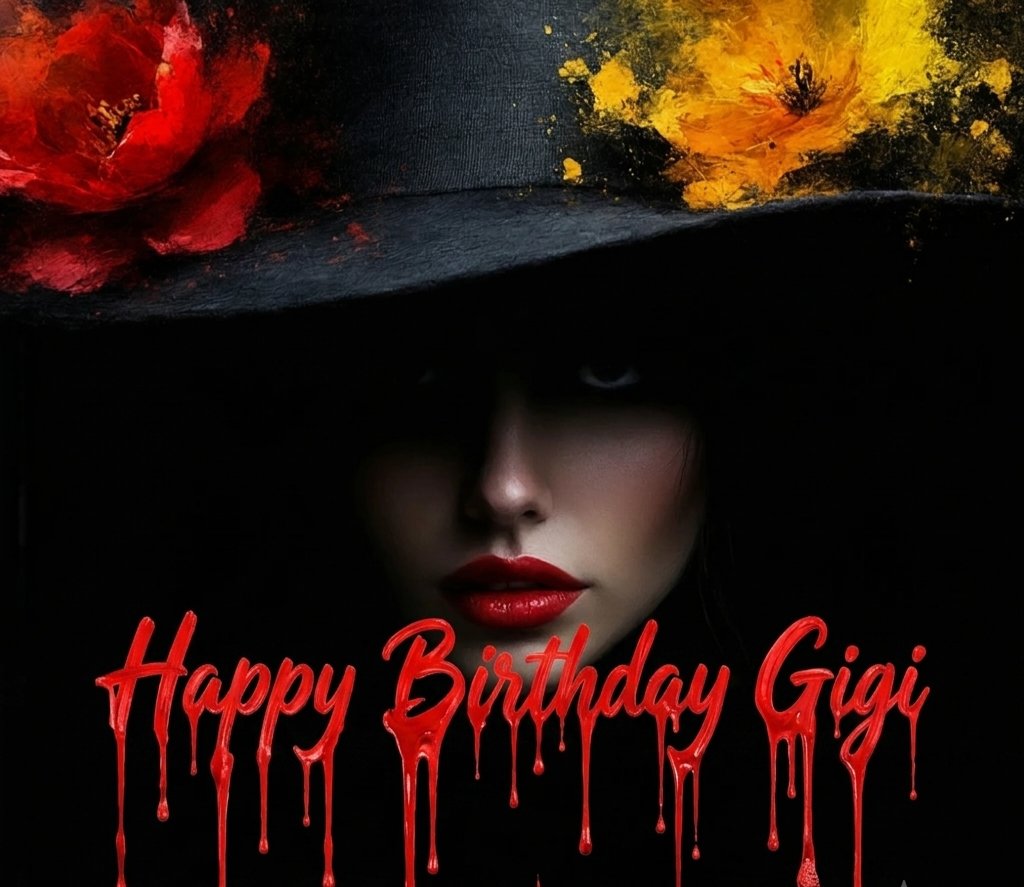 #celebrateGiGi by @GuruScorpion Happy Dark Birthday, my dear friend @gigisaiart247 🌹🥂🍾